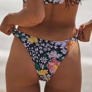 NEW Rhythm. X free people Rio Hi Cut Bikini Bottoms‎ floral, size S
